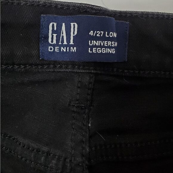 Gap Universal Jean Leggings 4 Long Black - Picture 6 of 7
